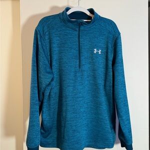 Under Armour Coldgear Teal Fleece Quarter Zip